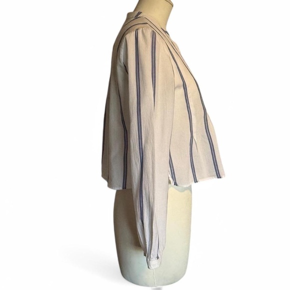 ALC size de Cream and navy striped blouse (size XS) 165 - Picture 3 of 7